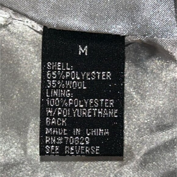 Rue 21 Womens Houndstooth Peacoat Medium Wool Blend Academia - Picture 12 of 15